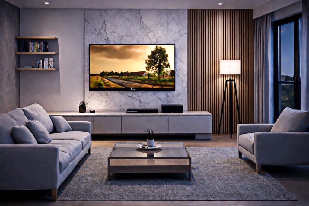 Living Room Night Scene